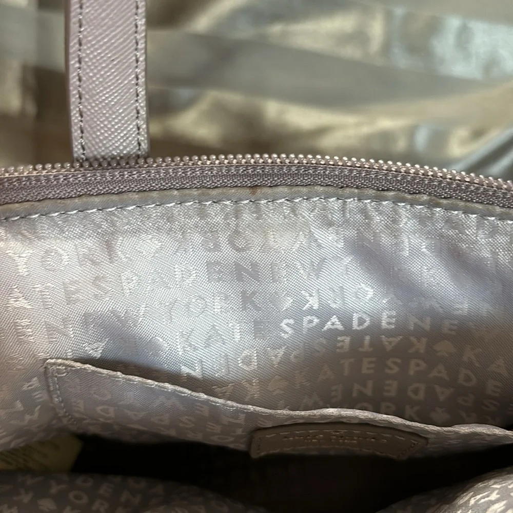 Kate Spade Ina Greta Court Cityscape Satchel Crossbody in Grey/ Glitter - Picture 6 of 11